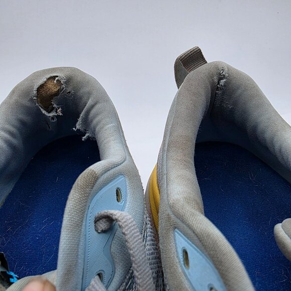 Hoka One One Bondi 8 Womens Size 10.5 B Gray Yellow Athletic Shoes Running Walk - Picture 6 of 14